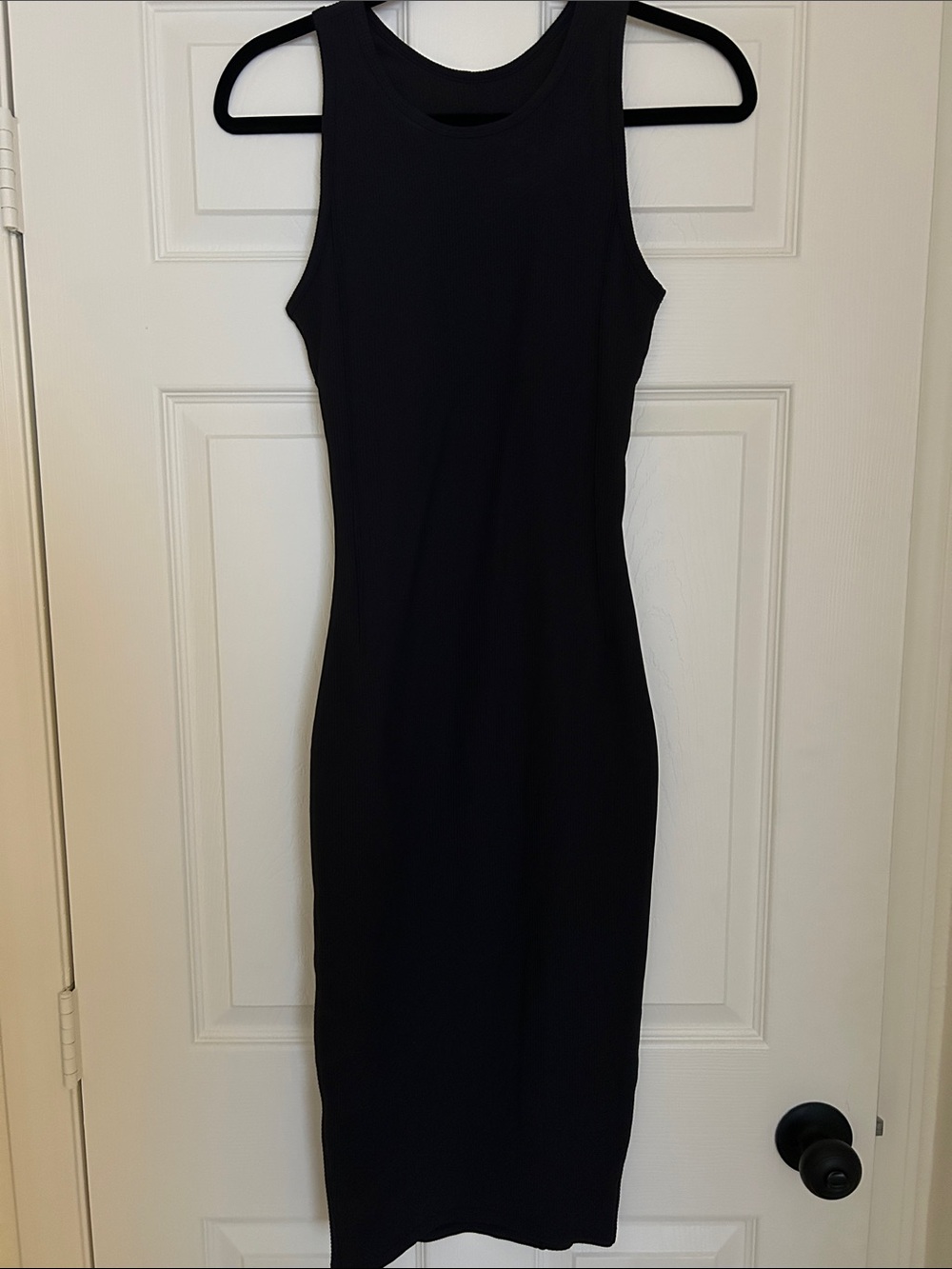 lululemon athletica Black Sleeveless Midi Tank Dress